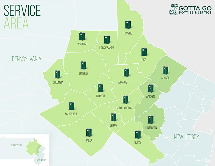 gotta go potties service map
