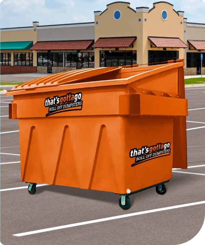 4-yard front load commercial dumpster